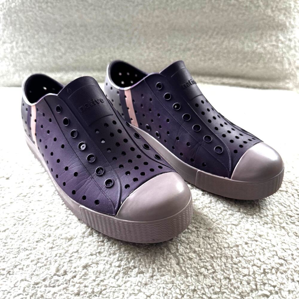 Native Jefferson Block Sneakers in Purple/Pink